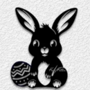 Bunny with Easter Egg Wall Art STL file
