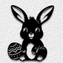 Bunny with Easter Egg Wall Art STL file