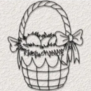 Easter Basket Wall Art STL file
