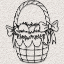 Easter Basket Wall Art STL file
