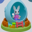 Easter Bunny Aiah STL file