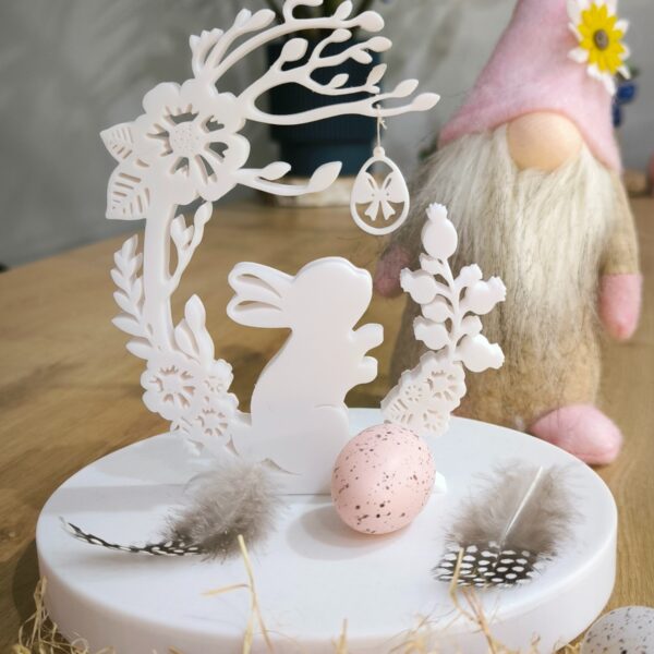 Easter Bunny with Hanging Egg Ornament STL file