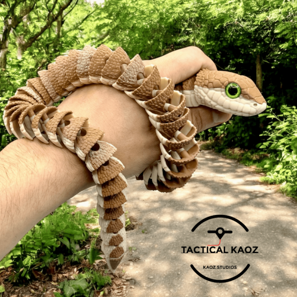 Articulated Boomslang Snake STL File