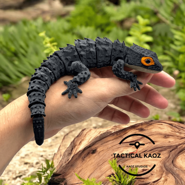 Articulated Red-Eyed Crocodile Skink STL file