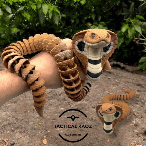 Articulated Cobra Snake STL File