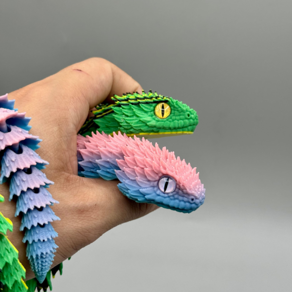 Articulated Bush Viper Snake STL File