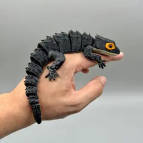 Articulated Red-Eyed Crocodile Skink STL file