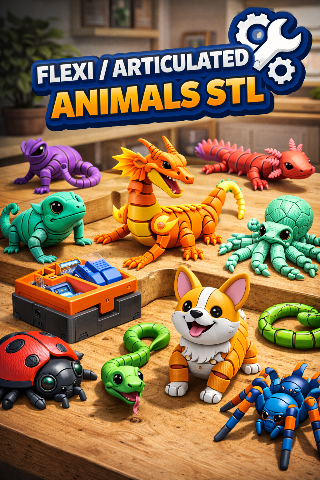 Flexi / Articulated Animals stl